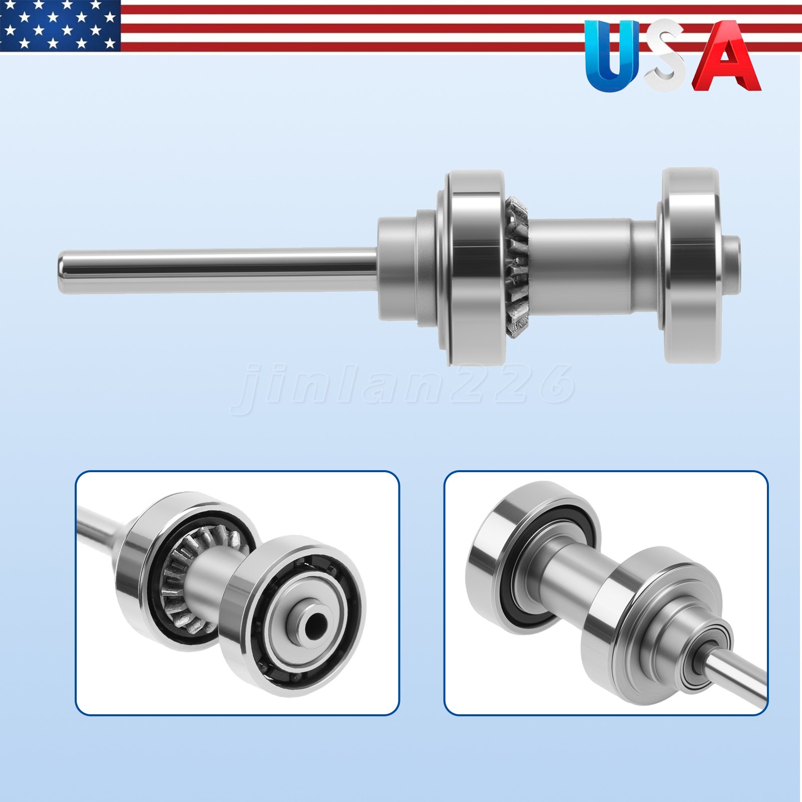 5*Dental Replaced Cartridge Turbine Rotor for ABDENT 1:5 LED HighSpeed Handpiece