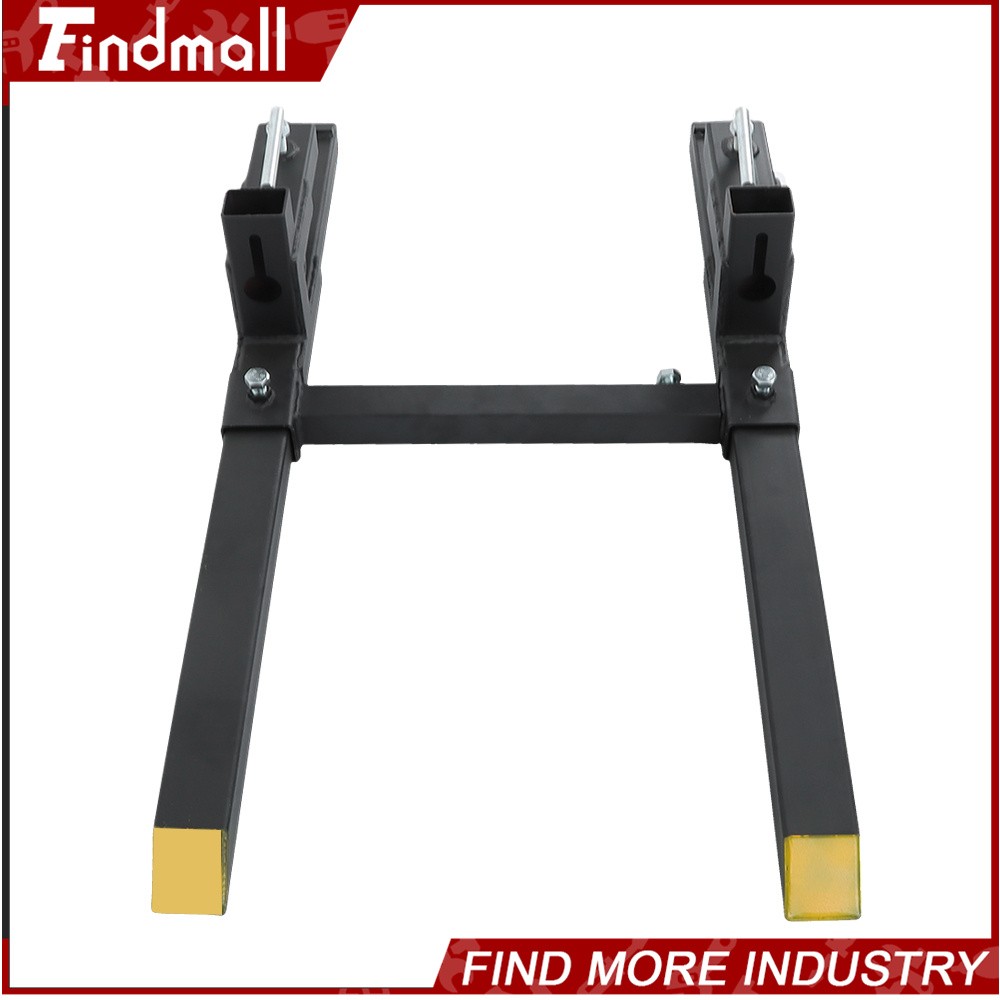 Findmall 43″ Clamp on Pallet Forks 2000lbs Heavy Duty Quick Attach Bucket Fork