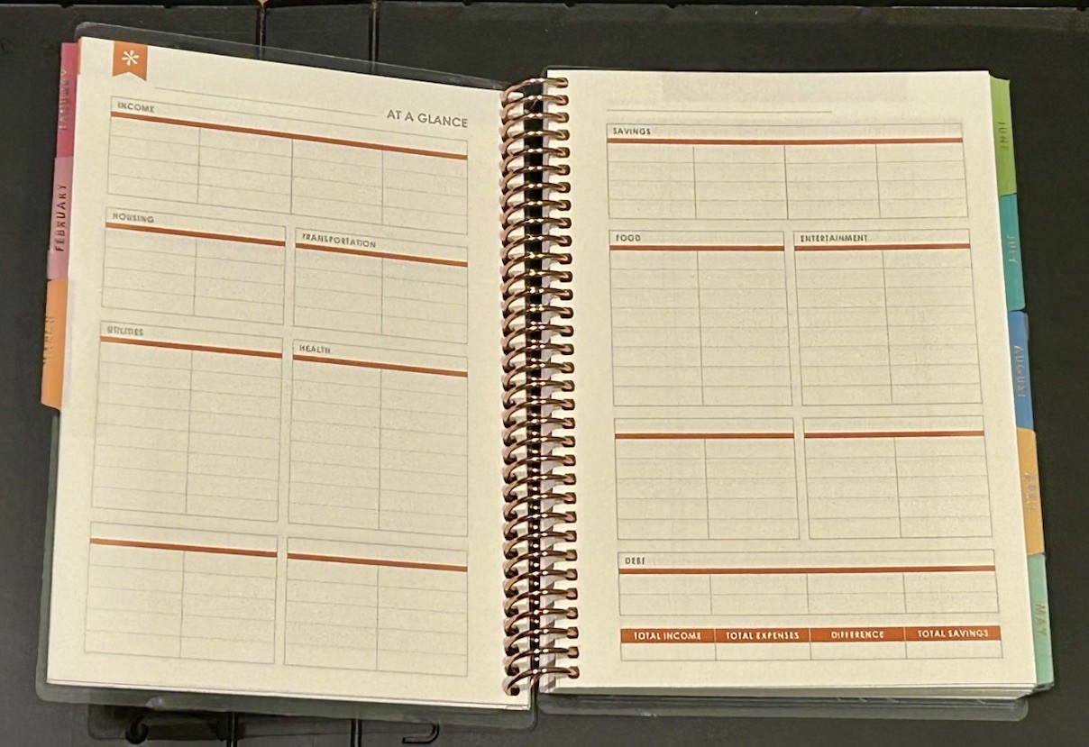 New Erin Condren Budget Book Binder Notebook