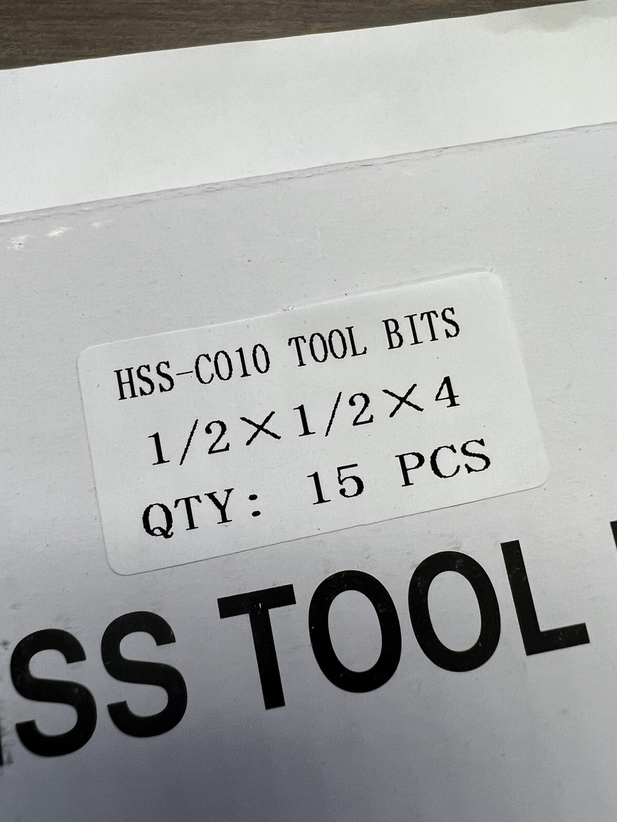 15pcs 1/2 x 4″ 10% cobalt HSS Square tool bits for $189.00 #HS-CO2B-12-new