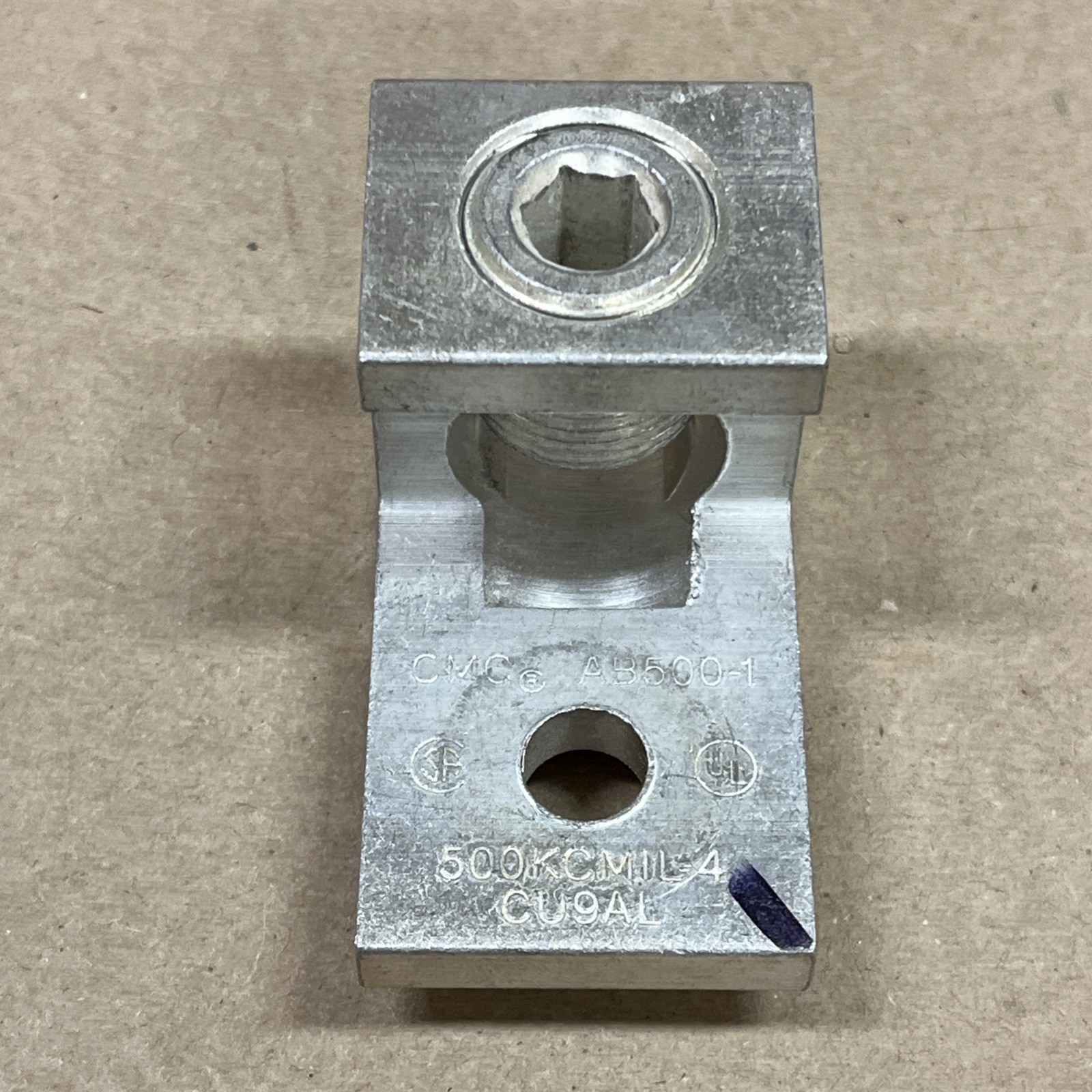CMC AB500-1 Mechanical Aluminum Box Lug 500kcmil 1 Electric Conductor Cu9al