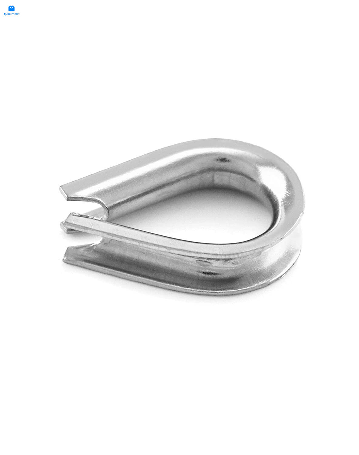 YAMASO 20pcs 1/4» M6 Stainless Steel Thimble for Diameter Wire M6, silver
