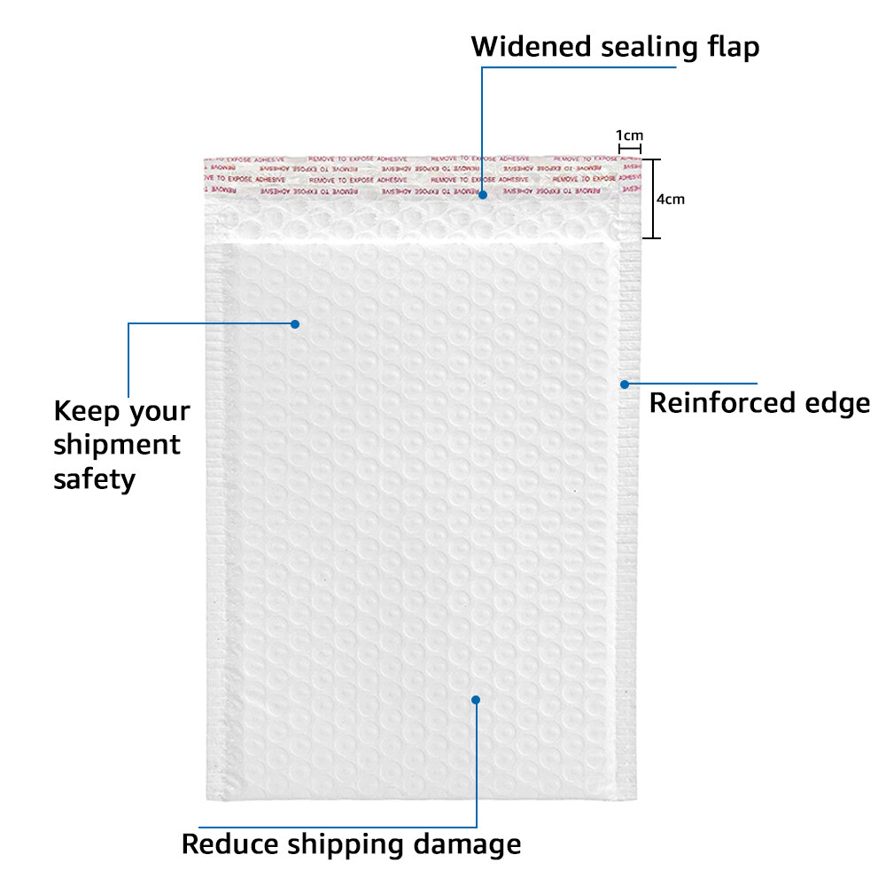 6×10 in Poly Bubble Mailers #0 Self Seal Padded Envelopes Opaque Shipping Bags