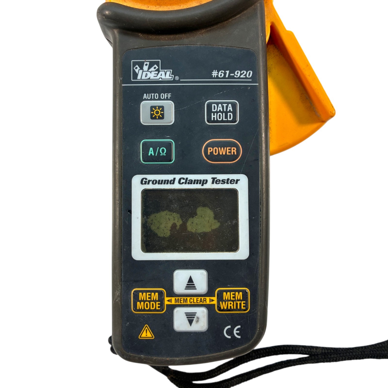 IDEAL 61-920 Ground Clamp Resistance Tester Meter – Screen Bleed / Parts As-Is