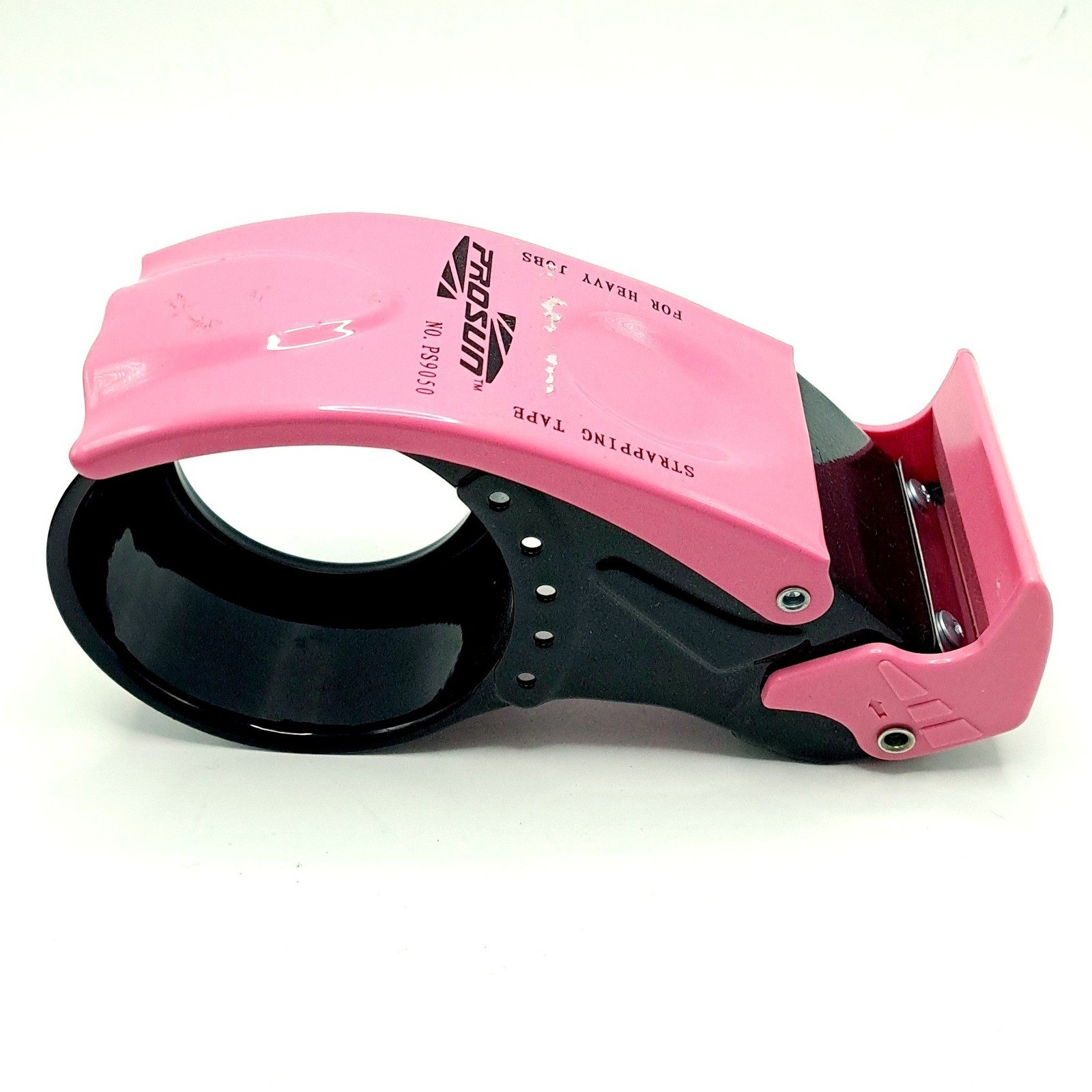Prosun PS9050 Strapping Tape Dispenser Gun Pink Black Heavy Duty Packaging Tool