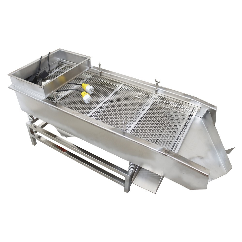 TECHTONGDA Full Stainless Steel Linear Vibrating Screen with10mm&5mm Screen 110V