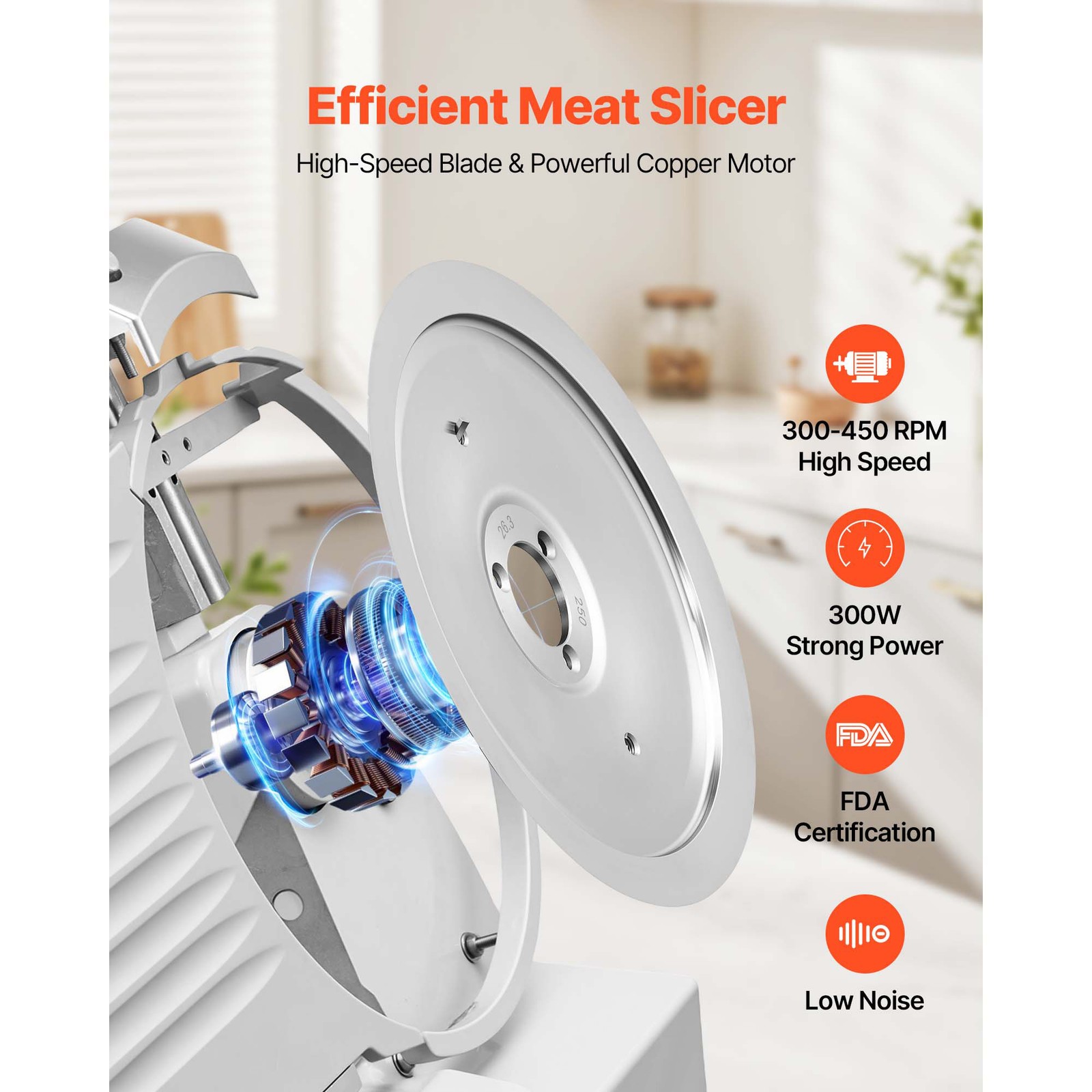 Uimoso 10″ Blade Commercial Electric Meat Slicer Deli Food Slicer Cutter 320W