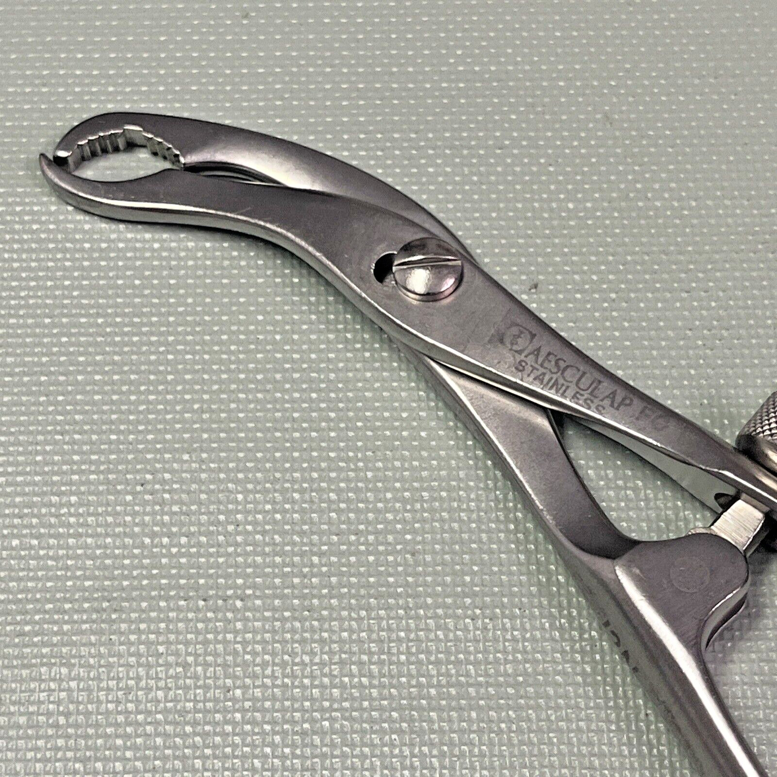 Aesculap FO169R Bone Holding Forceps, 3mm/145mm(5.75″) Adjustable Screw