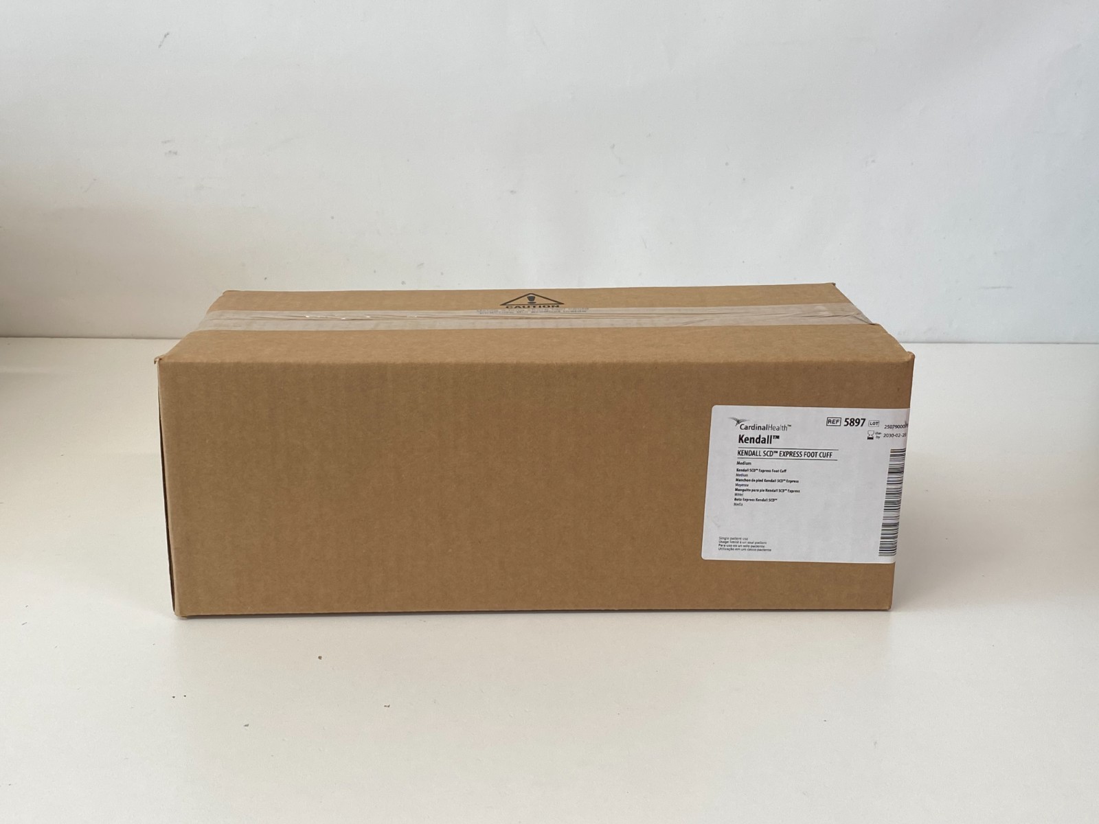 Box of 10 CARDINAL Health SCD Express Foot Cuff 5897 Exp.2030-02 (*BB46)