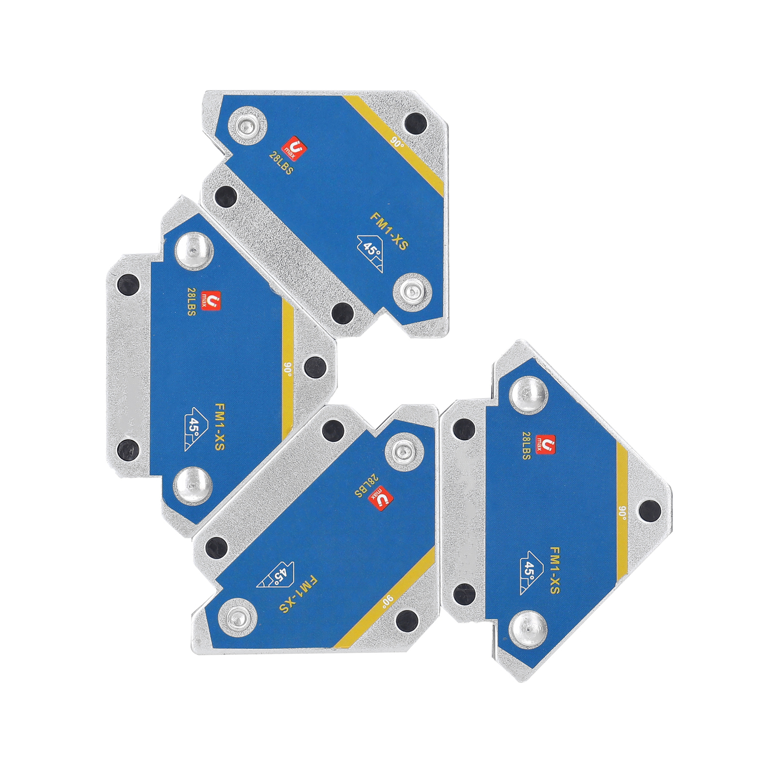 4pcs Welding Fixer 45° 90° 135° Multi-angle Weld Positioner F4F5