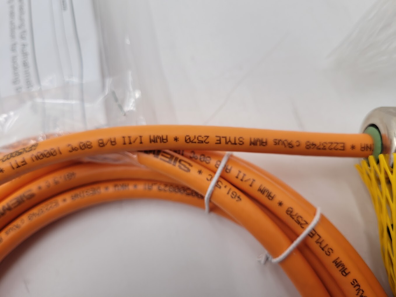Siemens Servo Motor Power Cable 5M 6FX5002-5CS01-1AF0 1FT/1FT/1PH 5 Meter New