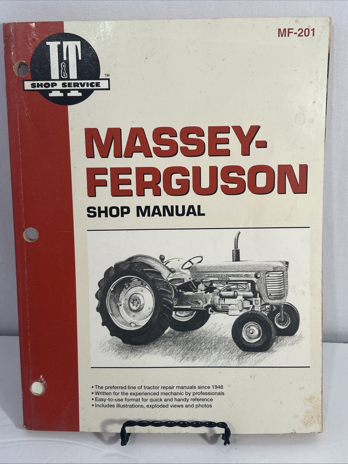 MASSEY- FERGUSON MF 201 Shop Manual Book MF 65, 85, 88 1080, 1085, 1100, 1130 +