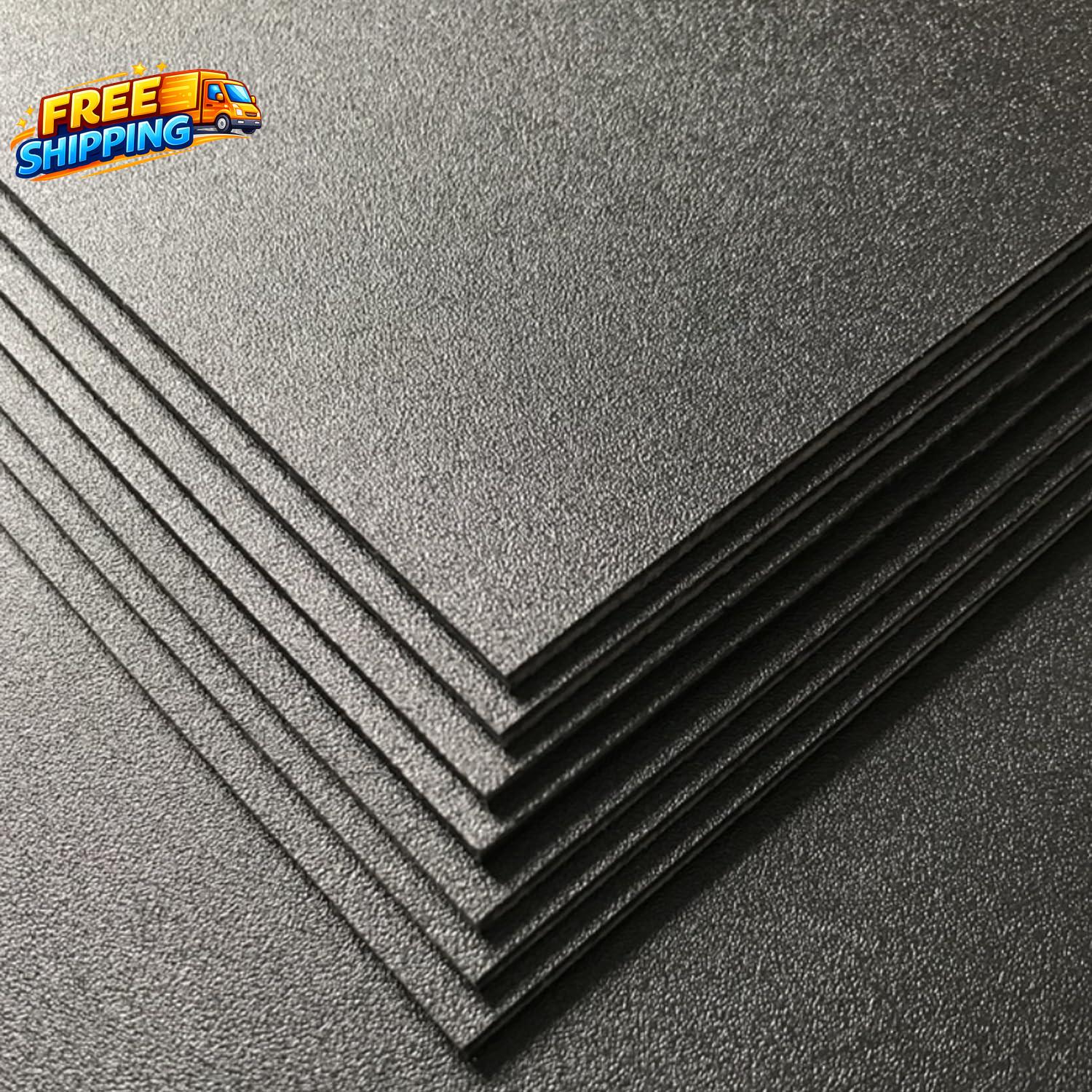 Pack of 2 ABS Plastic Sheet, Black Plastic Sheet 8″ X 12″ X 1/8″ Thick (3Mm) Rig