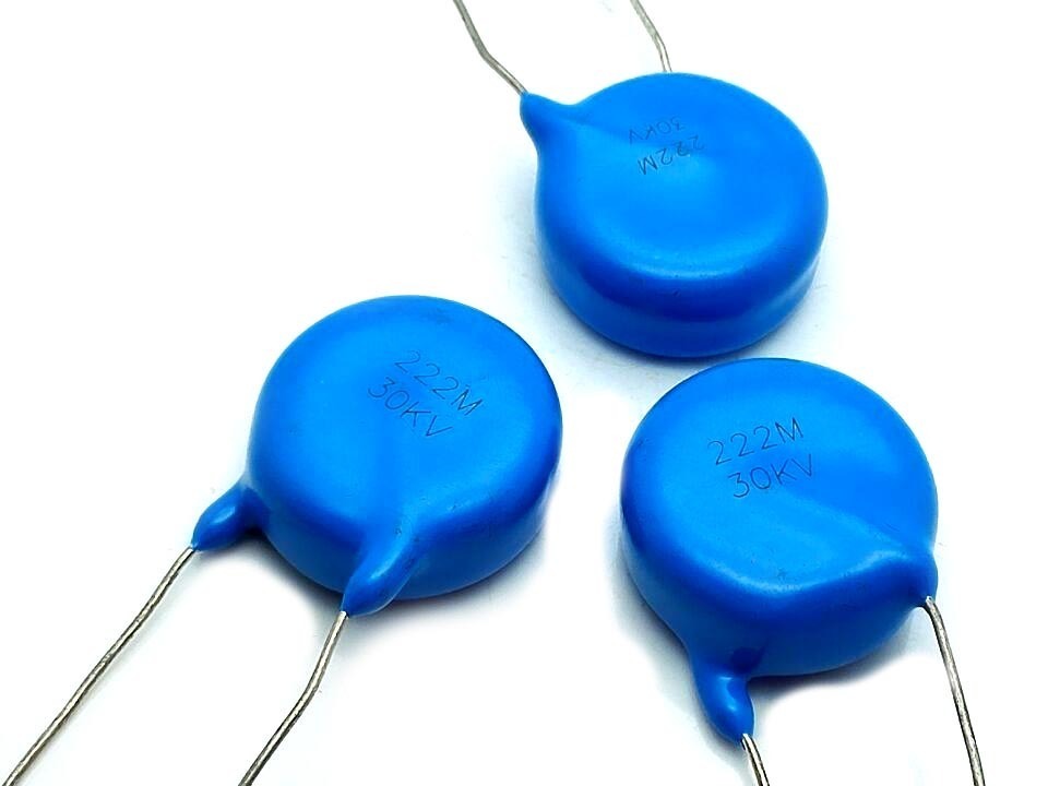 US Stock 5pcs Ceramic Disc Capacitors 2200pf 2.2nf 0.0022uf 222 30000V 30KV
