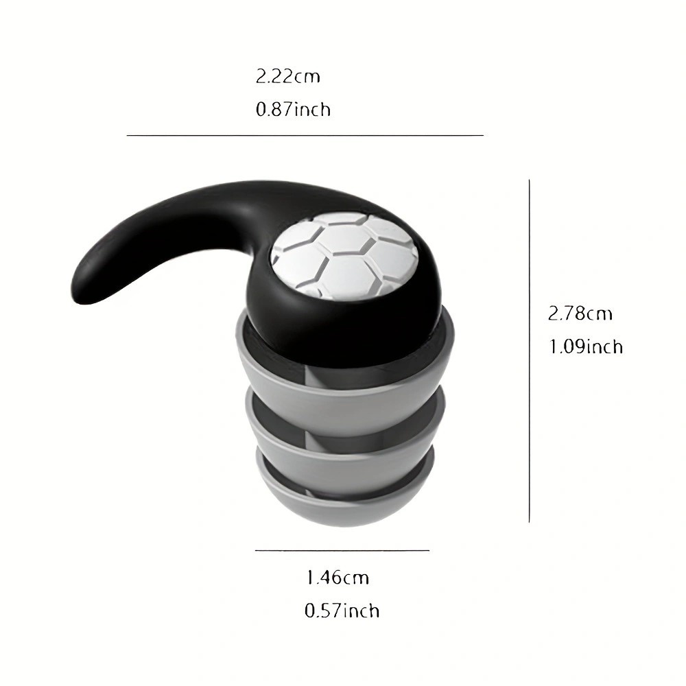 Reusable Silicone Ear Plugs Noise Cancelling Earplugs Protector Study Sleep Swim
