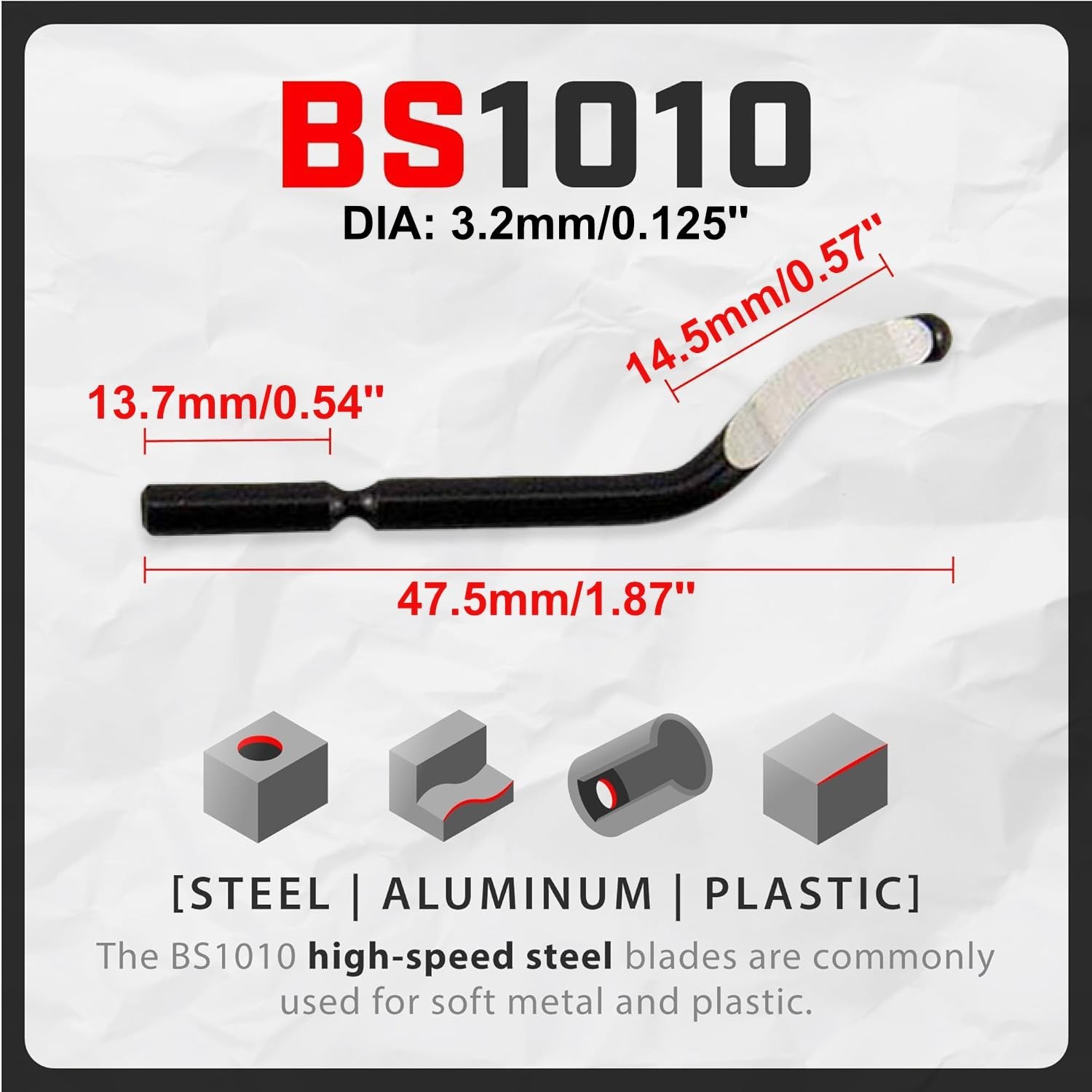 Deburring Tool with 11 M2 HSS Blades for Metal Plastic PVC Copper 3D Printing