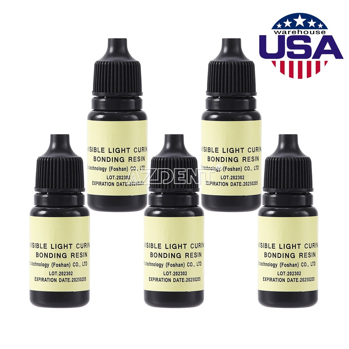 10X Dental Visible Universal Light Cure Bonding Adhesive Resin 5ml/Bottle