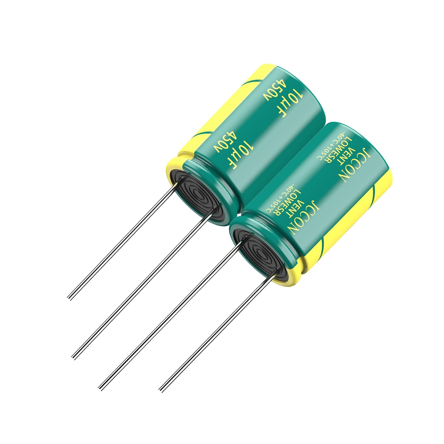 10-Pack 450V 10Uf Low ESR Electrolytic Capacitors 10X17Mm , 450Volt 10MFD