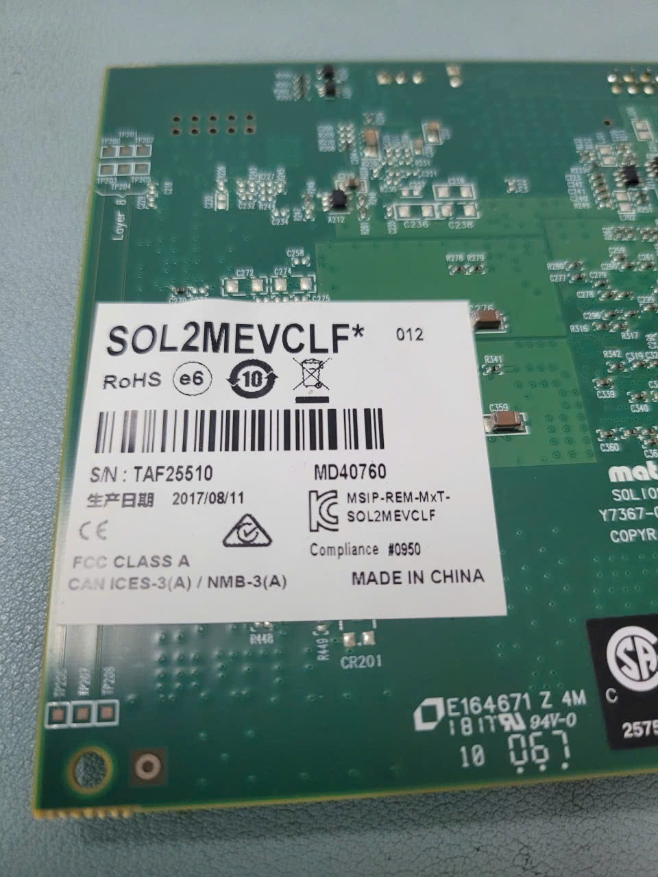 Matrox Solios SOL2MEVCLF Framer Grabber PcIe card