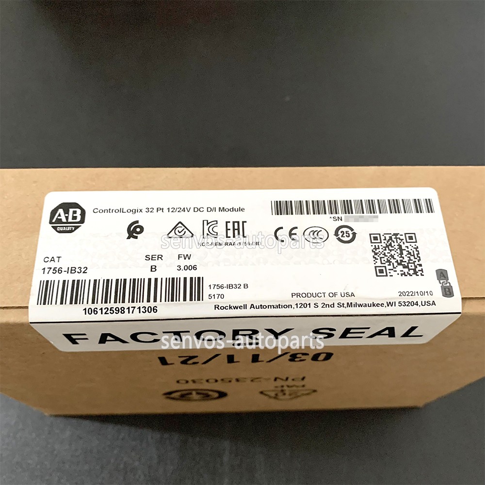 Allen-Bradley 1756-IB32 SerB ControlLogix 32 Pt 12/24V Module New Factory Sealed