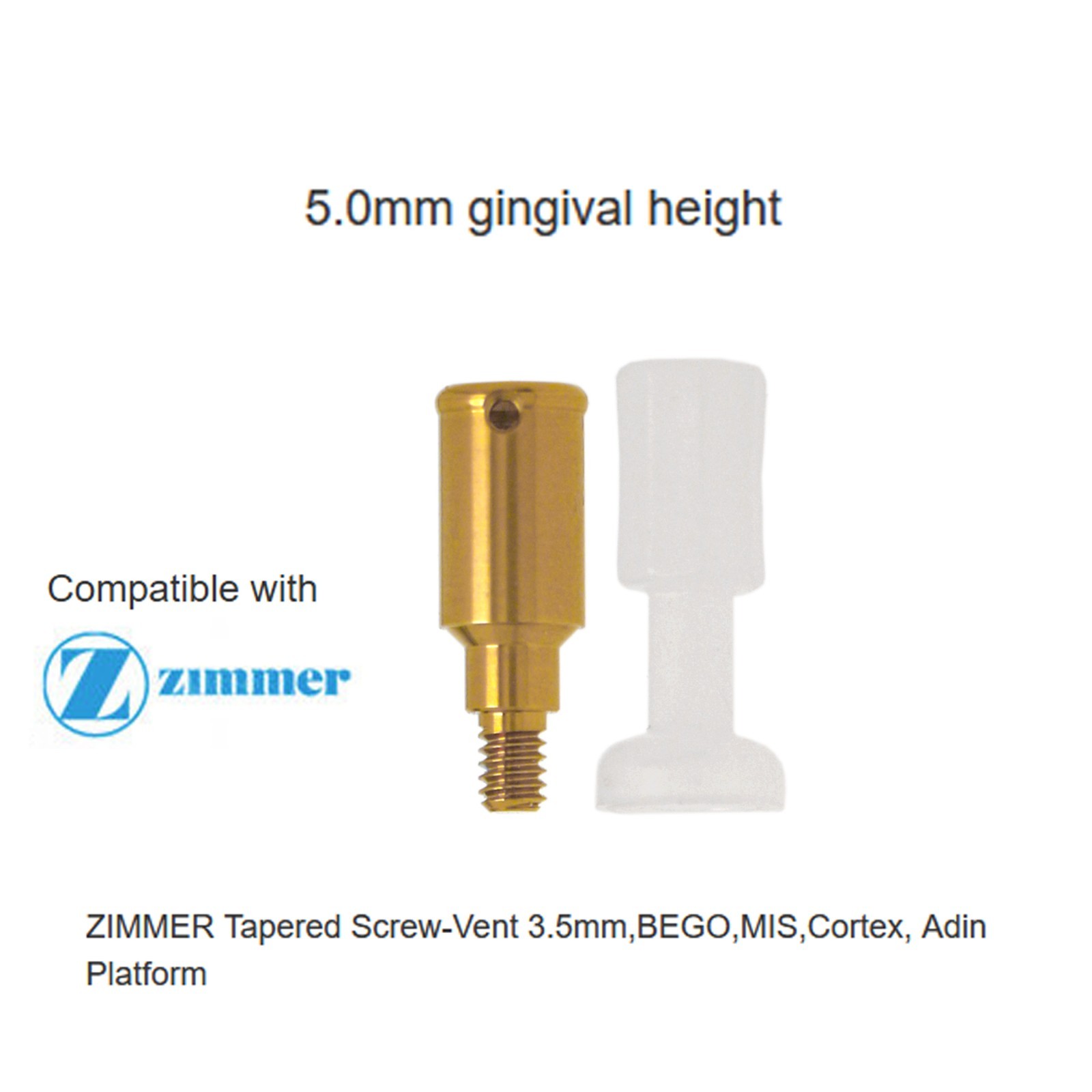 1Pcs Implant Removable Locat0r Abutment Diameter Ø3.5mm/4.5mm,For Zimmer MIS