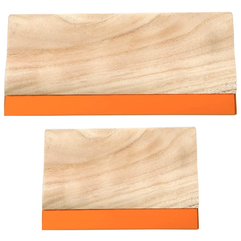 Screen Printing Squeegee Set Wooden Handle 2 Sizes