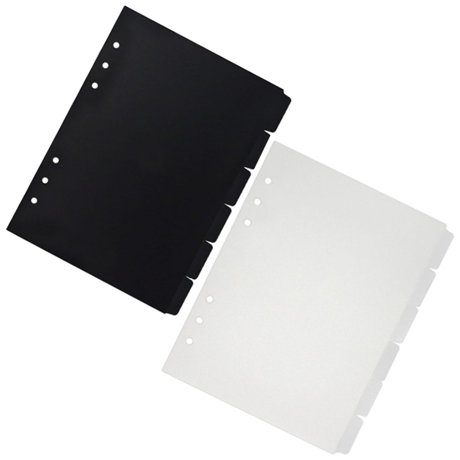 Black and White Divider 6 Ring Binder A5 Planner Inserts for Planner Dividers…