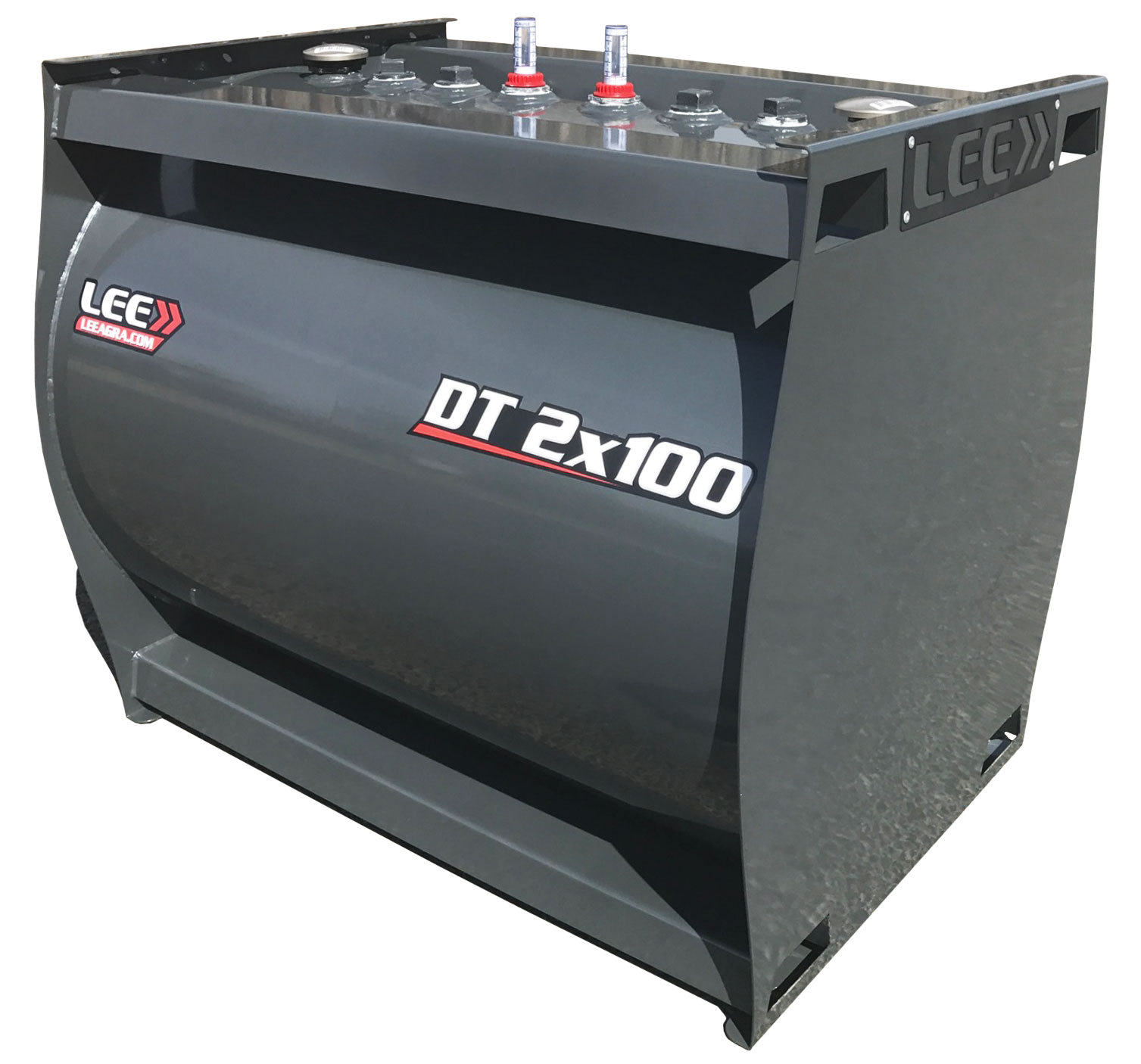LEE DT 2×100 Diesel Fuel Transfer Tank, Dual Steel 100Gal Portable Storage