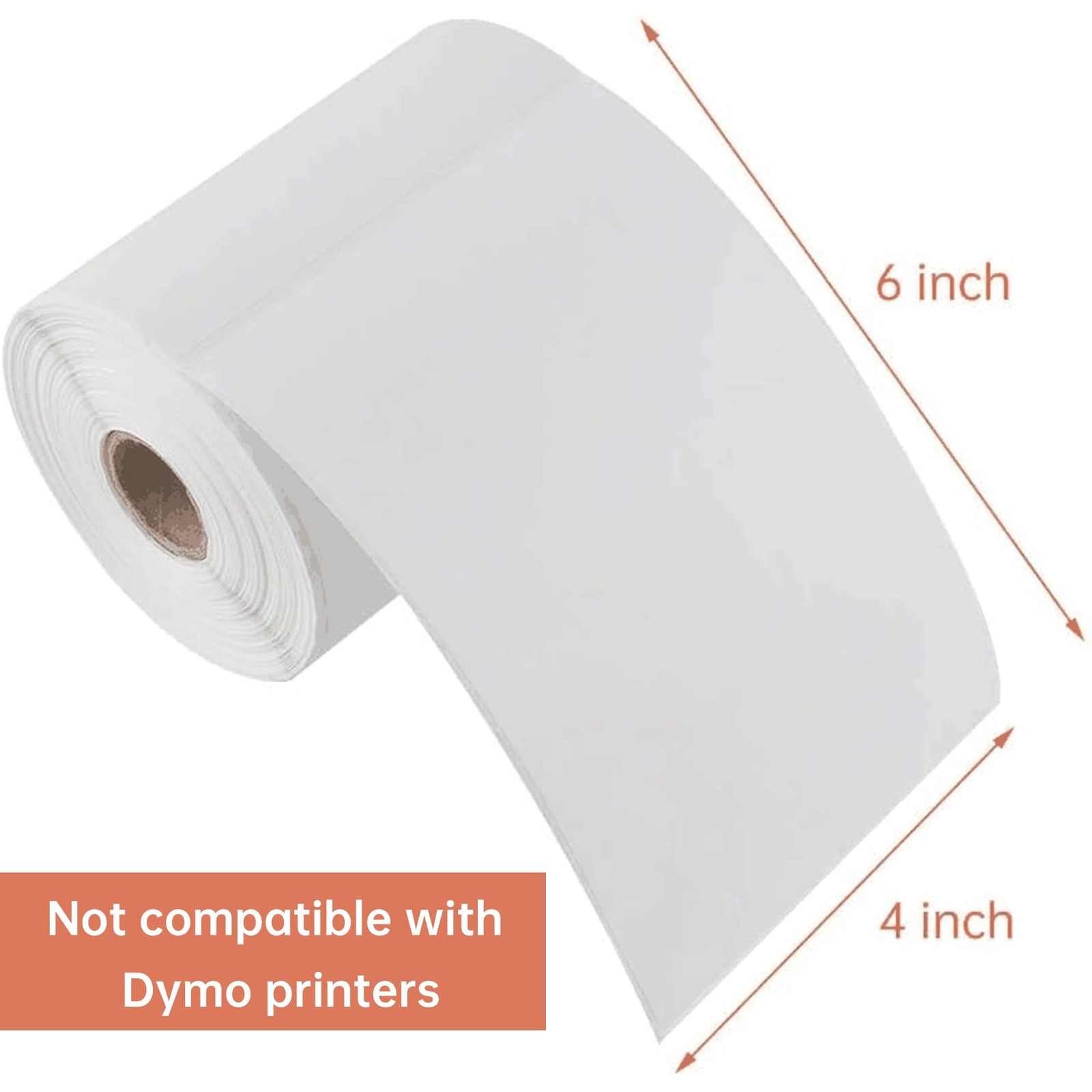 4000 Count 4″ x 6″ Direct Blank Thermal Shipping Labels with 250 Labels/Roll …