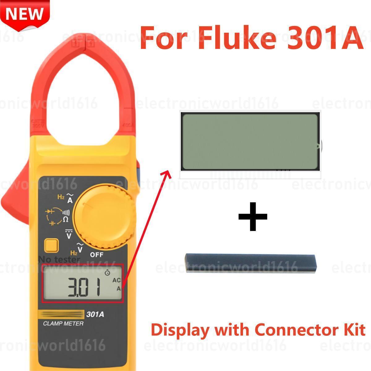 Display For Fluke 301A AC/DC Volt Amp Multimeter LCD Screen Replacement Repair