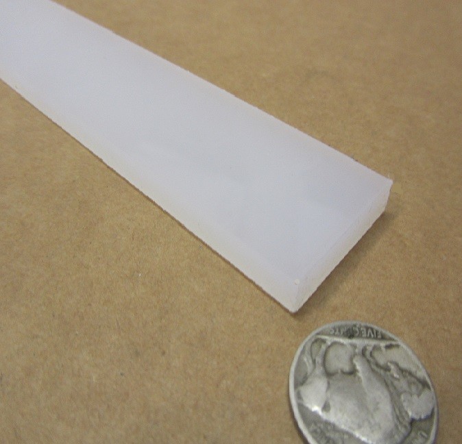 Polypropylene Bar 1/4″ (.250″) Thick x 1.25″ Wide x 48″ Long, 8 pcs, 32 feet