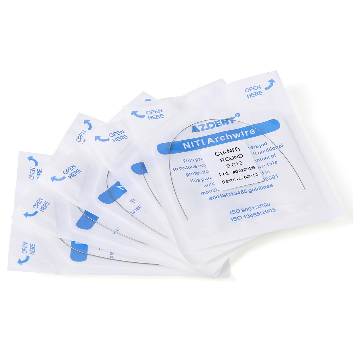 Dental Ortho Super Elastic Cu-Ni-Ti Arch Wires W/Stops Round/Rectangular Damon