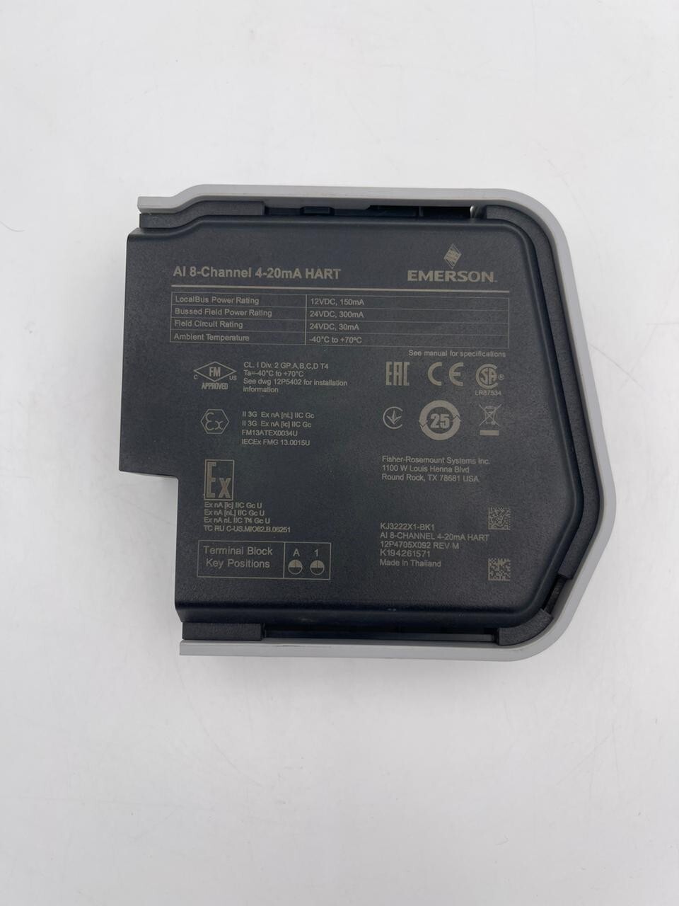 EMERSON KJ3222X1-BK1 AI 8-Channel 4-20MA HART