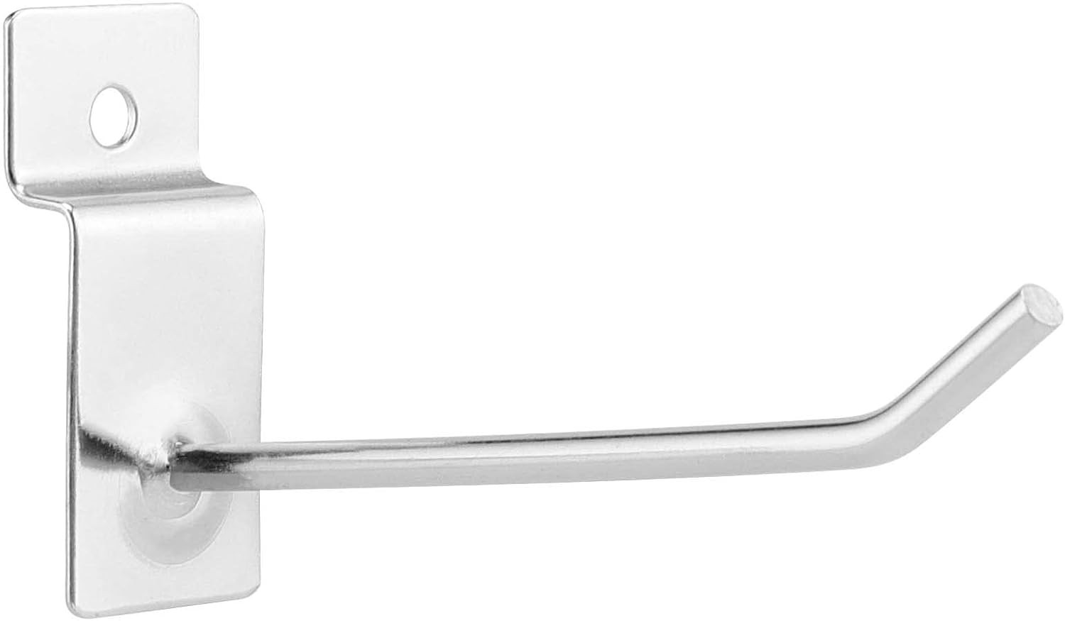 200 Pack 4 Inch Heavy Duty Silver Metal Slatwall Hooks Hangers Slat Board Hoo…
