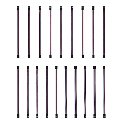 14pcs 3 Pin 5pcs 4 Pin Female to Female Multicolor Dupont Wire Breadboard