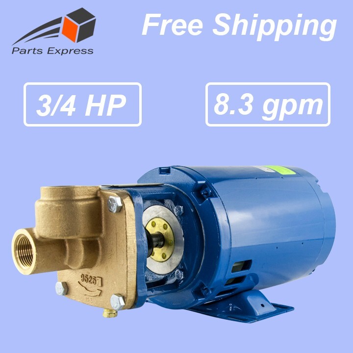 BURKS PUMP MODEL# 7CT7M-FE, 3/4 HP, 115/230V, 1-PHASE, 1″ INLET, 1″ OUTLET
