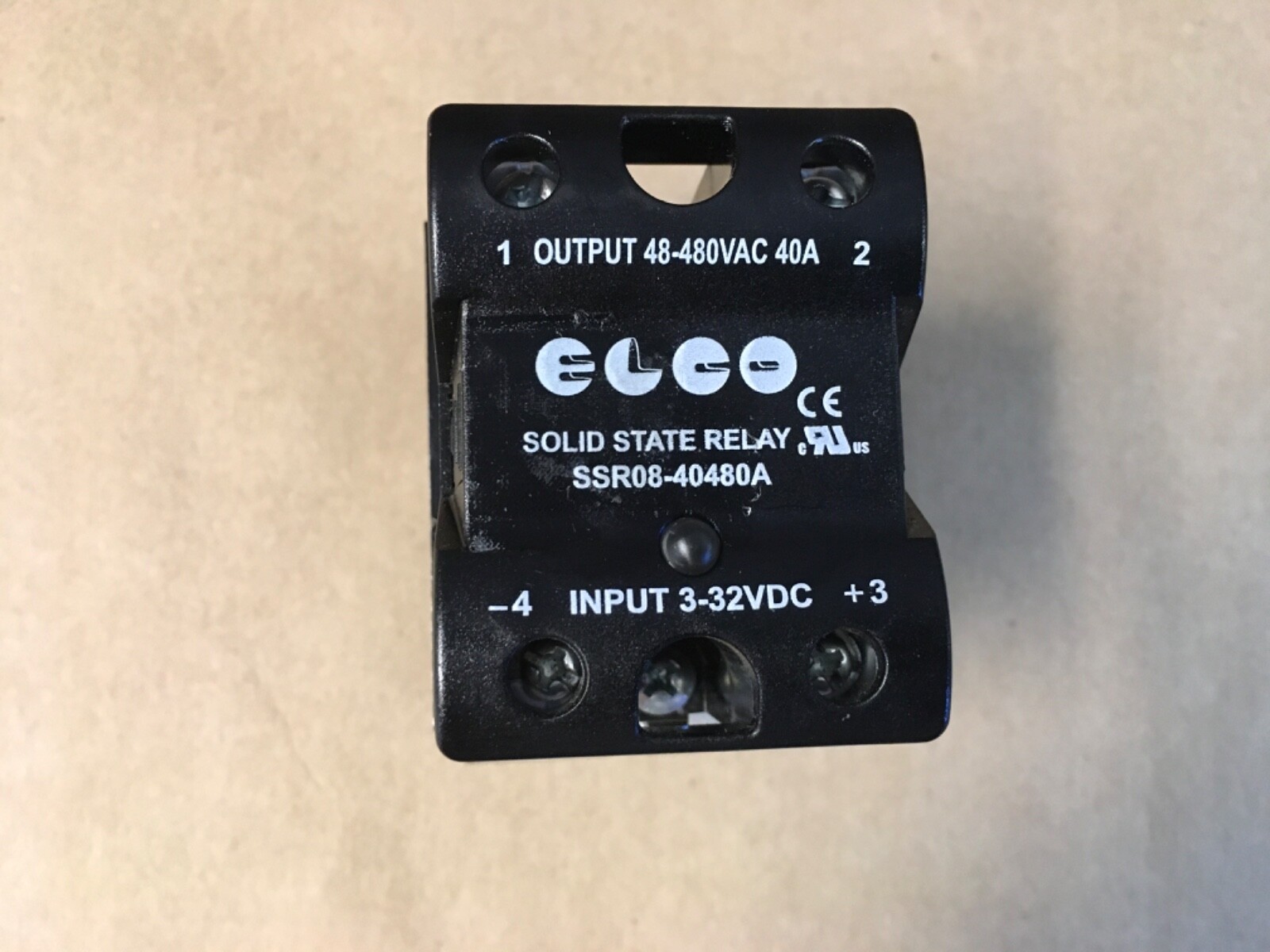 Solid State Relay SSR08-40480A DC 3-32V to AC 48-480V + Heat Sink (KB)