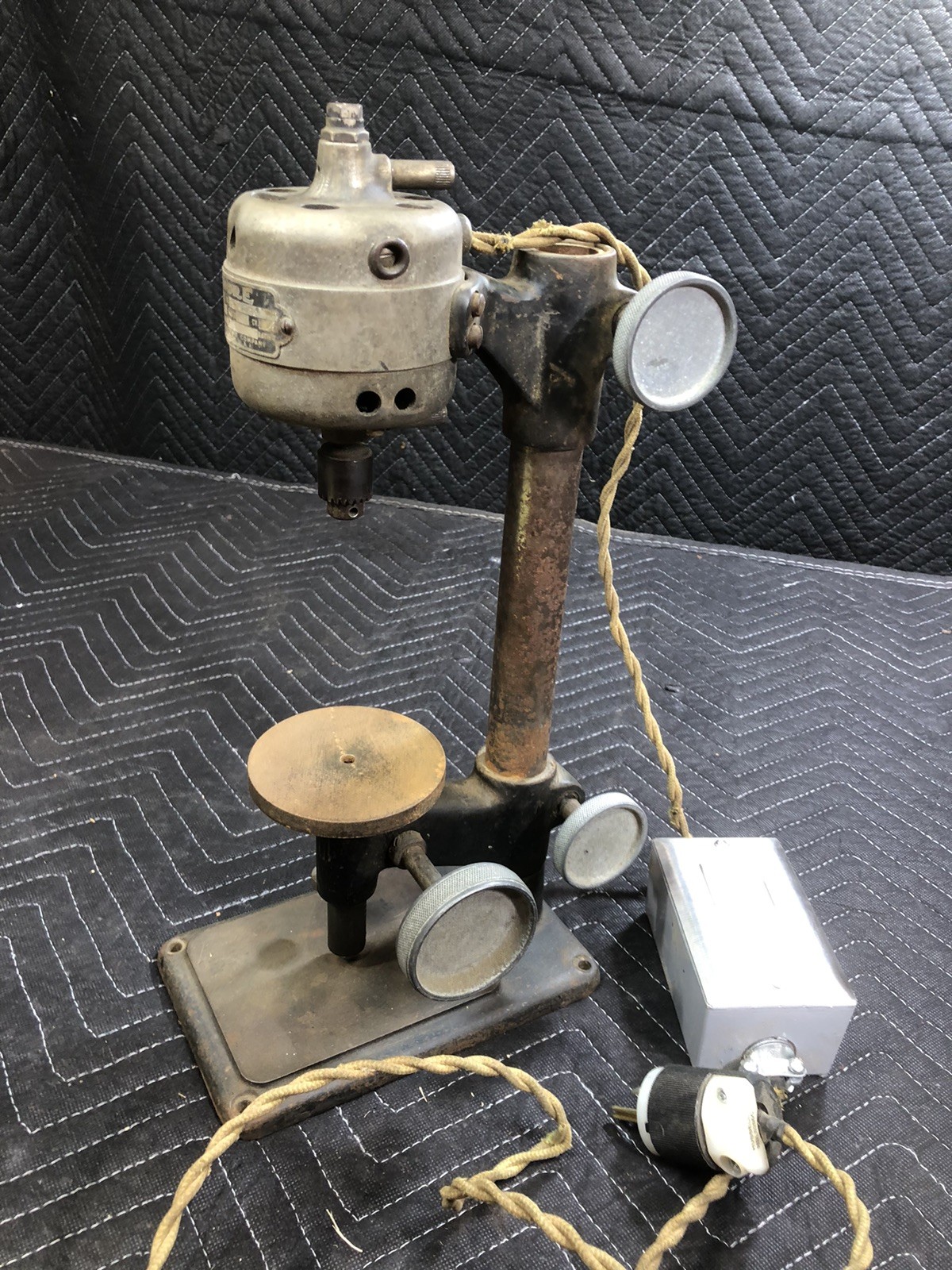DUMORE Variable Spd. Bench Style Drill Press Watchmaker/Jewelers «Tested Works»