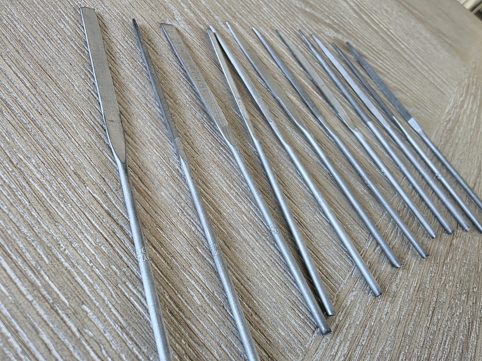 Lot of 12 Viiala Precision Needle File Jeweler Tools Made In Finland