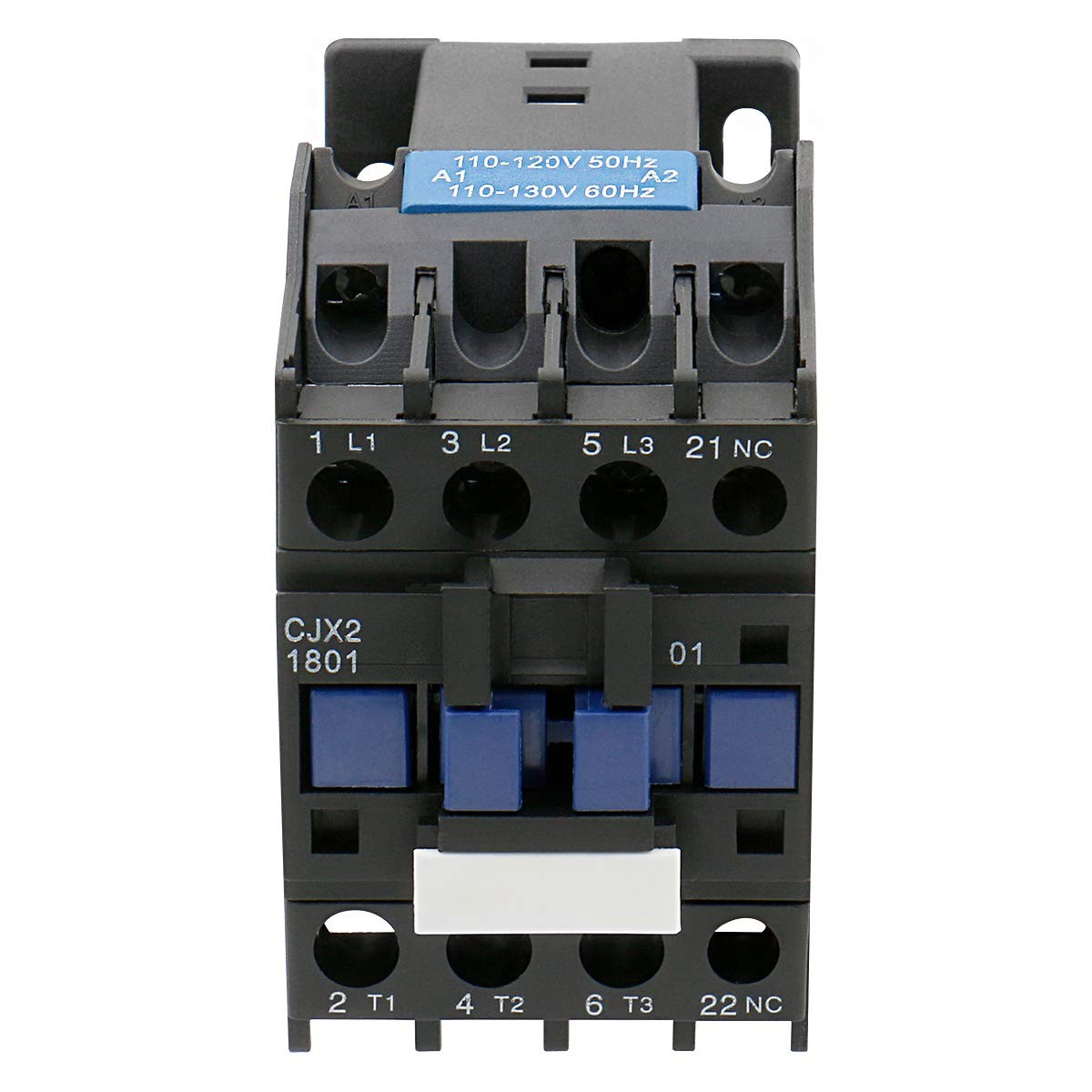 Baomain Ac Contactor Cjx2-1801 110V 50/60 Hz Coil 3 Phase 660V 18A, Co