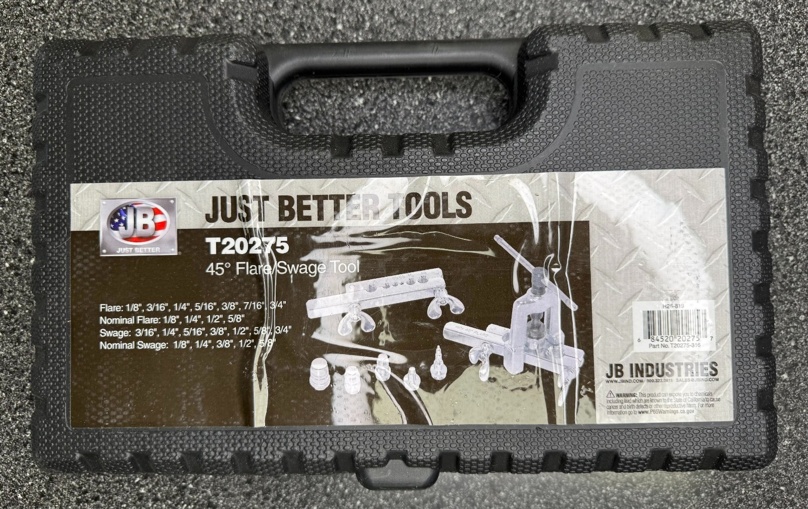 JB Industries T20275 45° Angle Flaring/Swage Tool