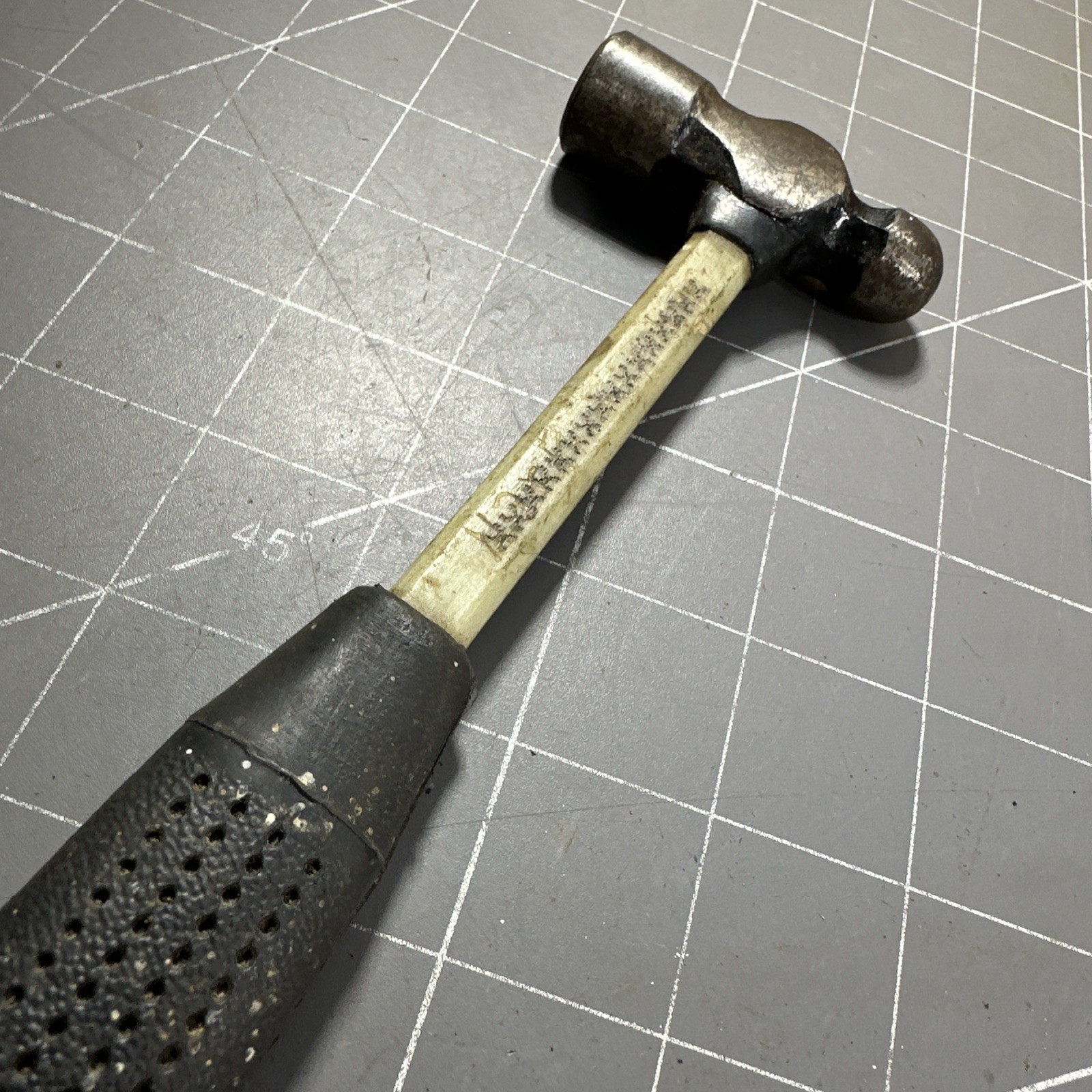 Vintage Nupla Tools USA M-4 M4 4 Ounce Ball Peen Hammer Fiberglass Made In USA