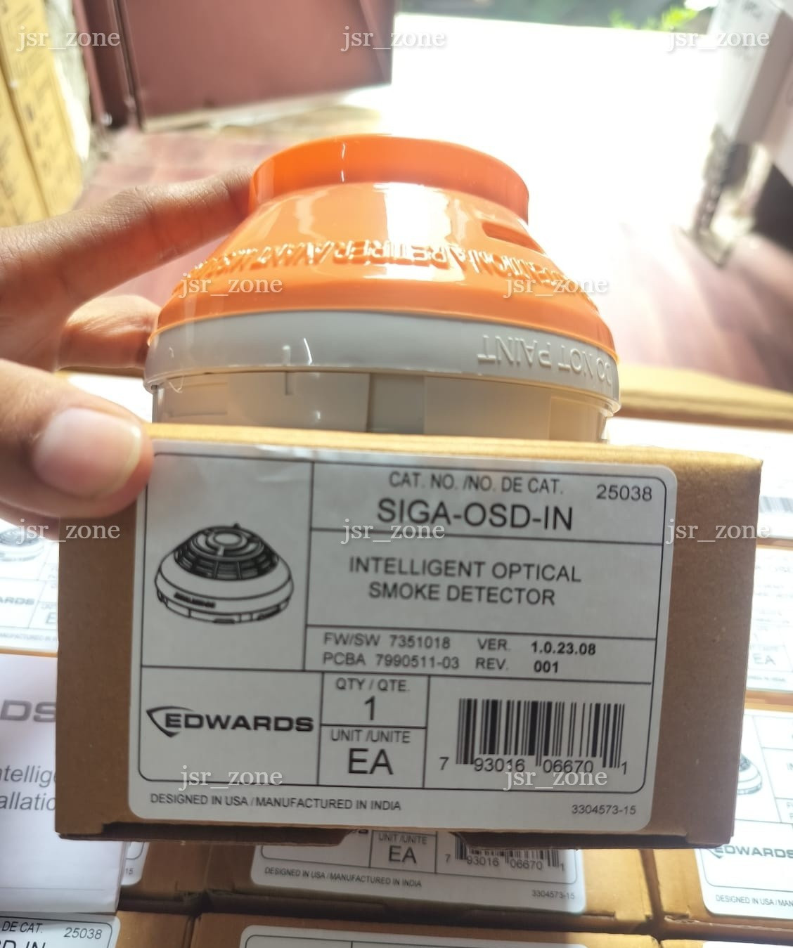 Edwards/EST SIGA OSD IN Intelligent Smoke Detector Head NEW USA Stock NIB OEM
