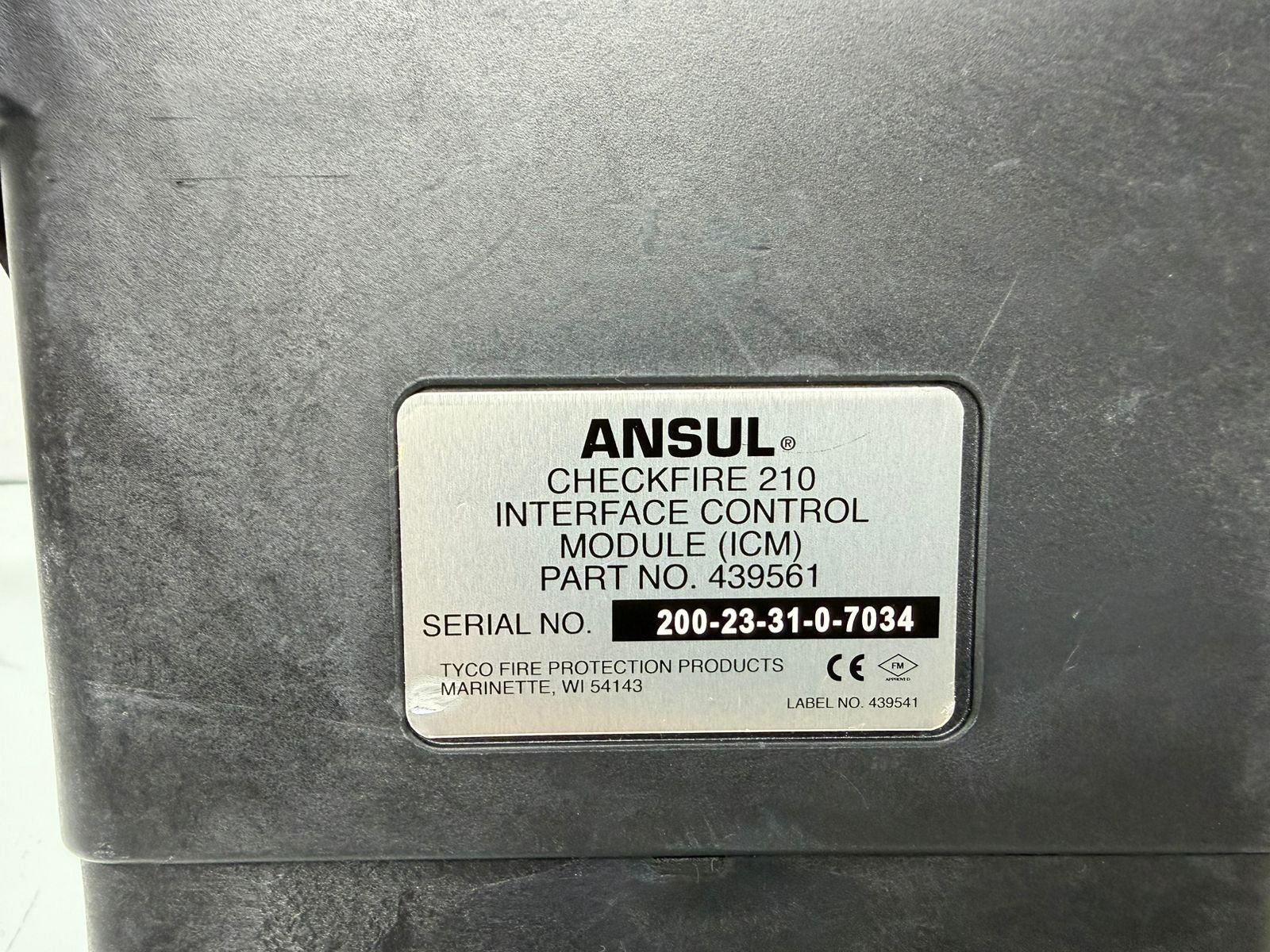 Ansul Checkfire 210 Interface Control Module ICM Assembly 439561 NIB GAM