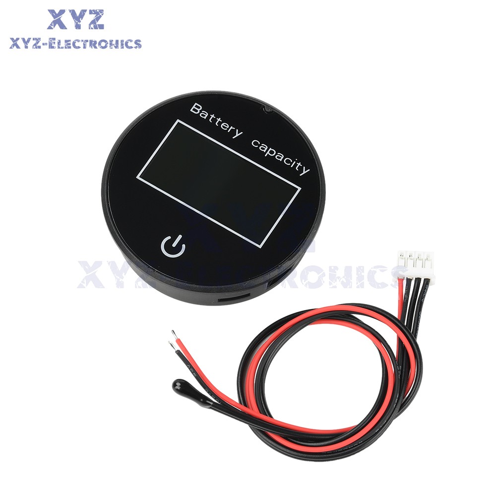 LCD Digital Battery Level Indicator Voltage Power Percentage Temperature Display