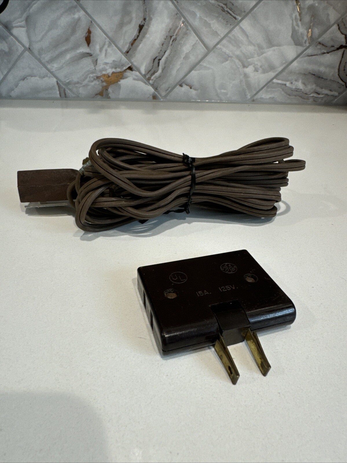 GE 3 Outlet Wall Hugger Plug Adapter and 15 ft GE Electricord Extension Cord