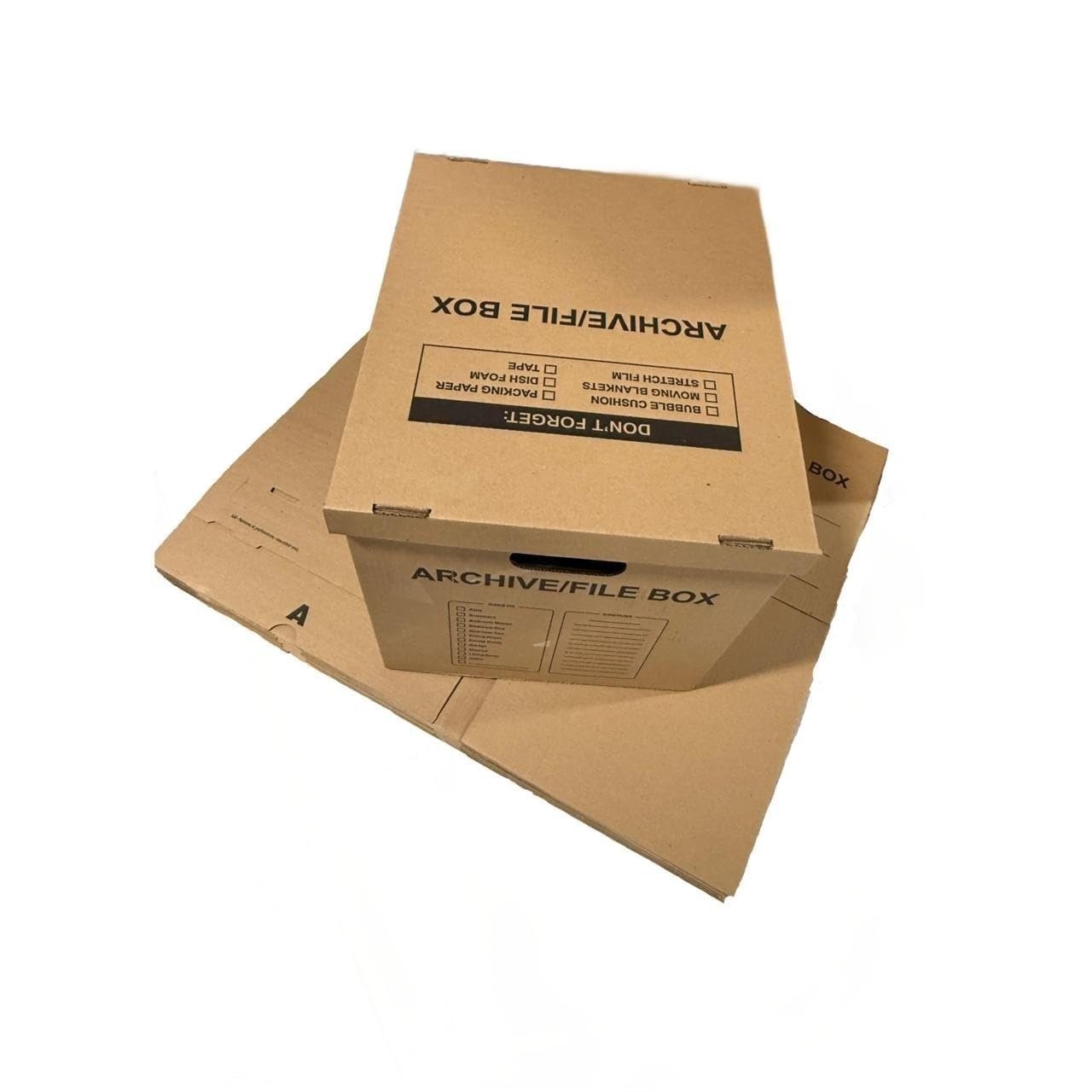 12 – Pack 18x15x14 Medium Standard File Storage Moving Box with Lid…