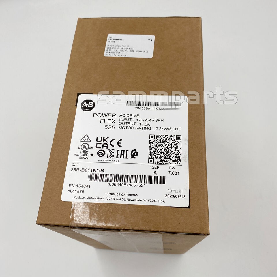 25B-B011N104 /A PowerFlex 525 2.2kW (3Hp) AC Drive