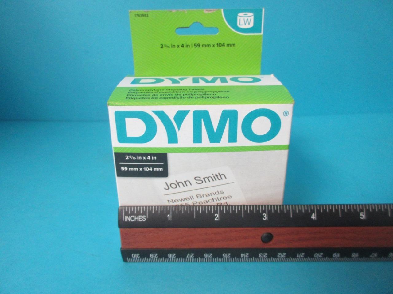 DYMO LabelWriter Shipping Labels 2 5/16 x 4 White 250 Labels/Roll 1763982