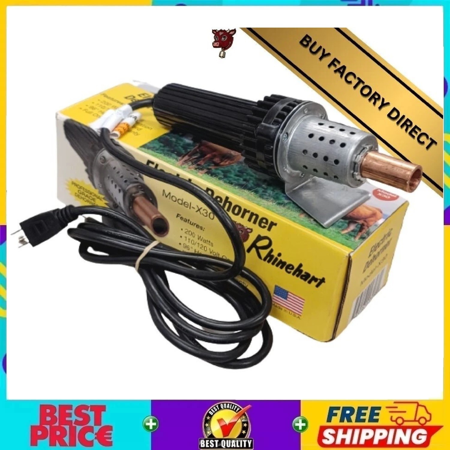 Rhinehart X-30 Electric Dehorners – Calf/Goat – 1/2″ D